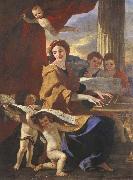 Nicolas Poussin St Cecilia France oil painting artist